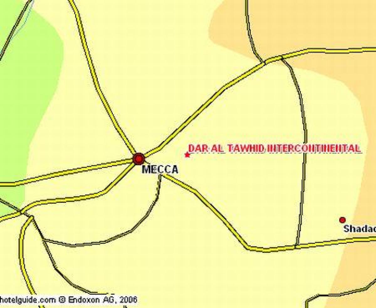 peta dari ibrahim khalil road Makkah