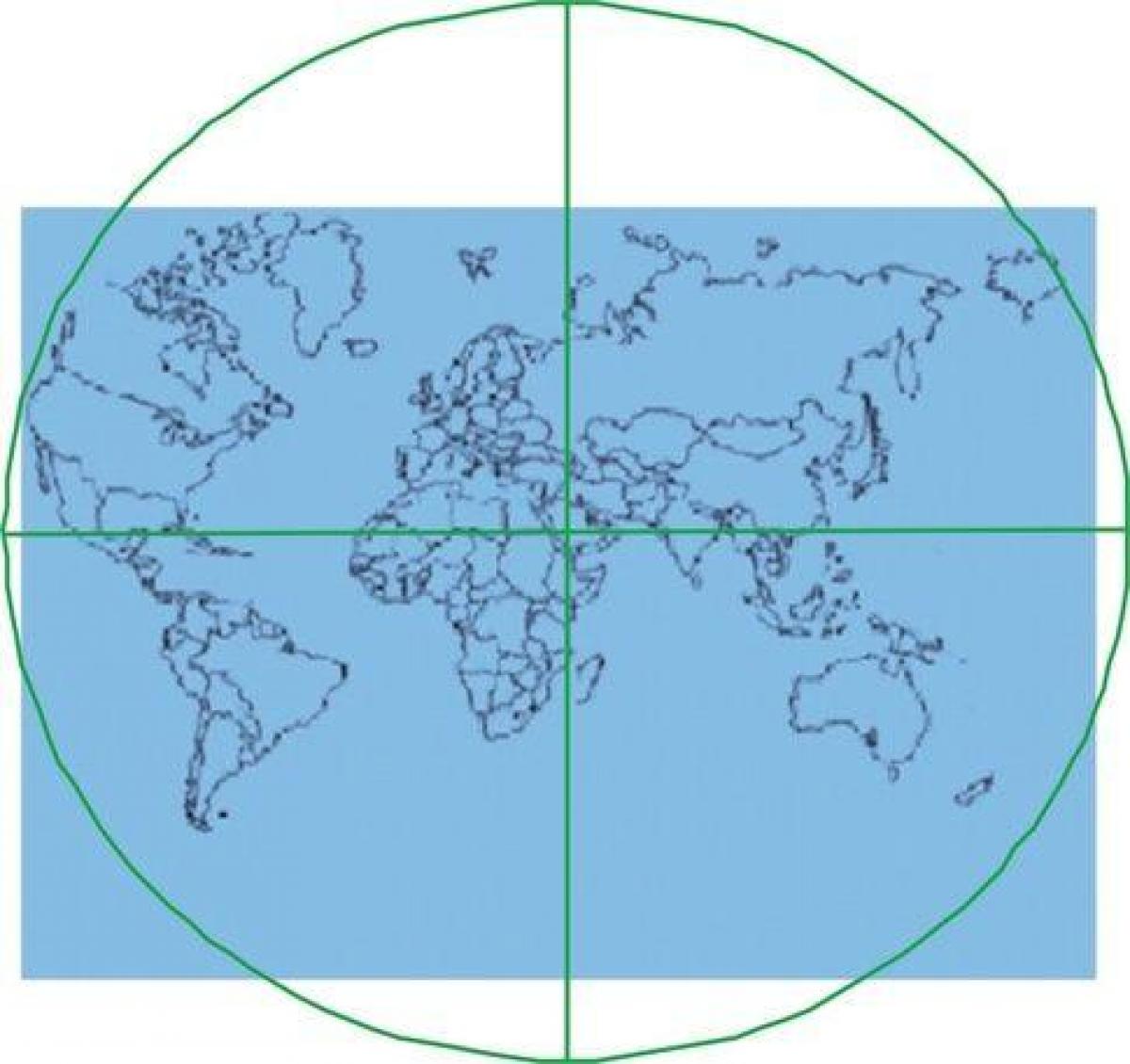 peta dari Ka'bah adalah pusat dunia 