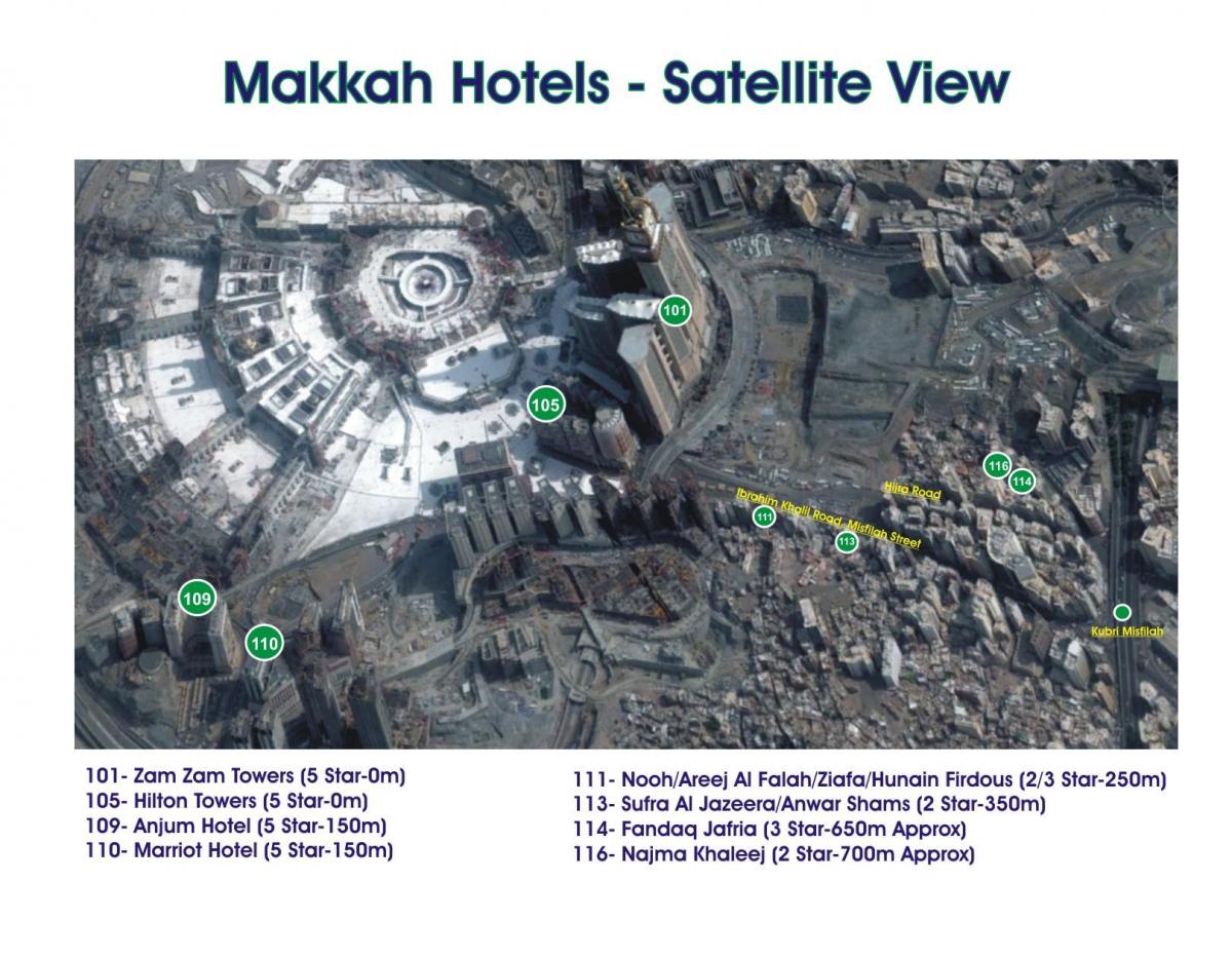 peta dari kubri Makkah