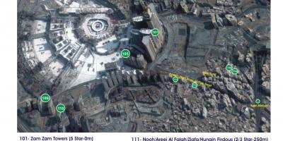 Peta dari kubri Makkah