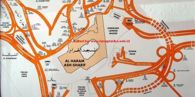 Peta dari misfalah, Makkah peta