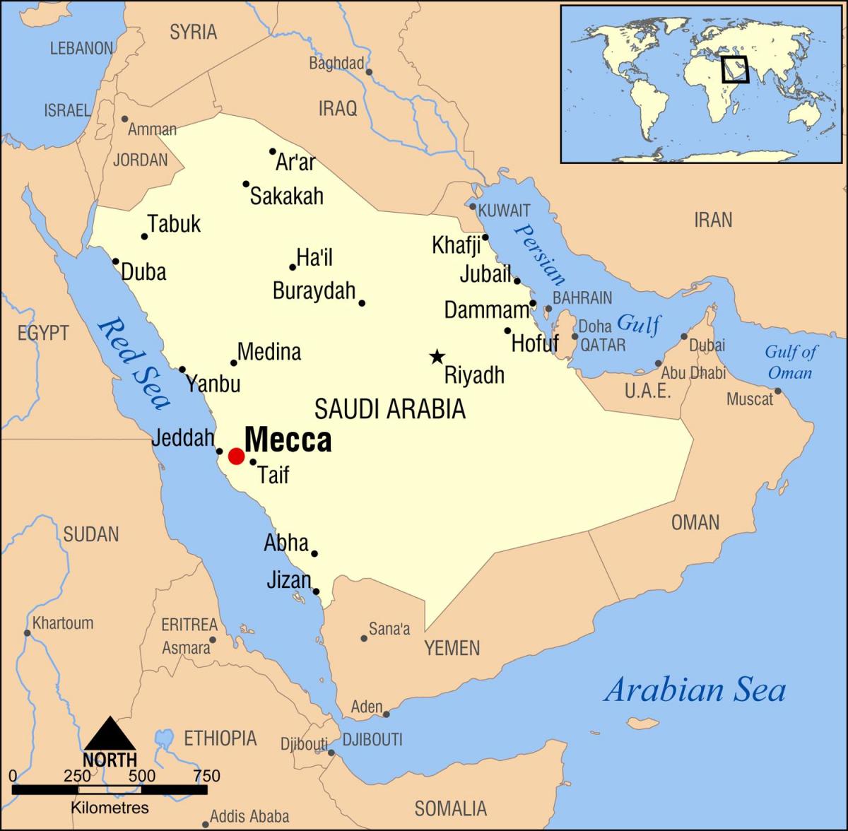 peta dari swissotel Makkah peta