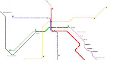 Peta dari Mekah metro 